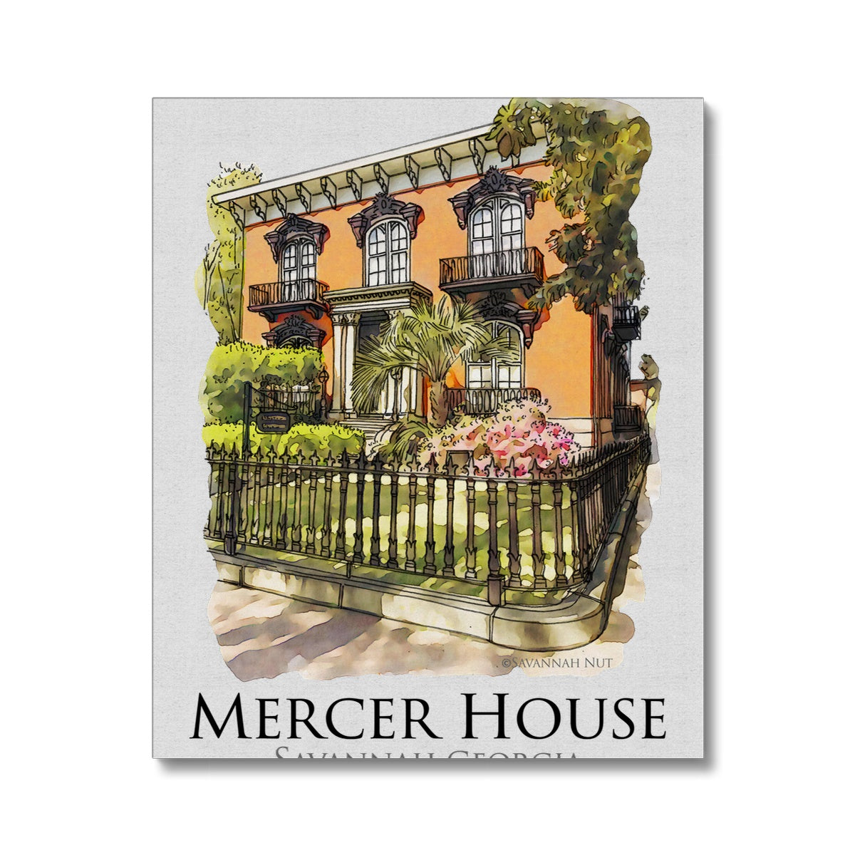 Mercer House Savannah Georgia Canvas