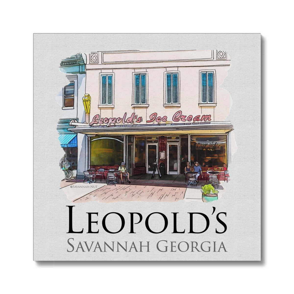 Leopold's Ice Cream Savannah Canvas