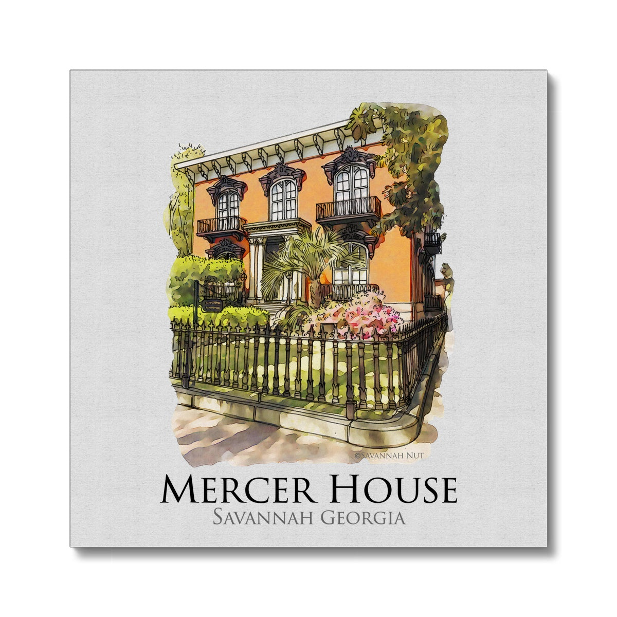 Mercer House Savannah Georgia Canvas