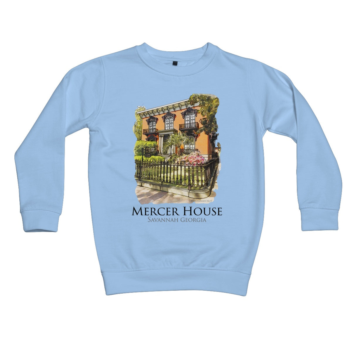 Mercer House Savannah Georgia Kids Sweatshirt