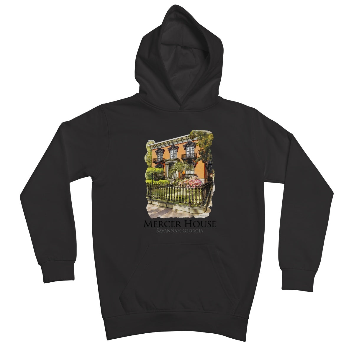 Mercer House Savannah Georgia Kids Hoodie