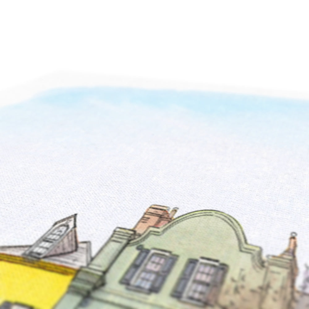 Charleston Rainbow Row Canvas
