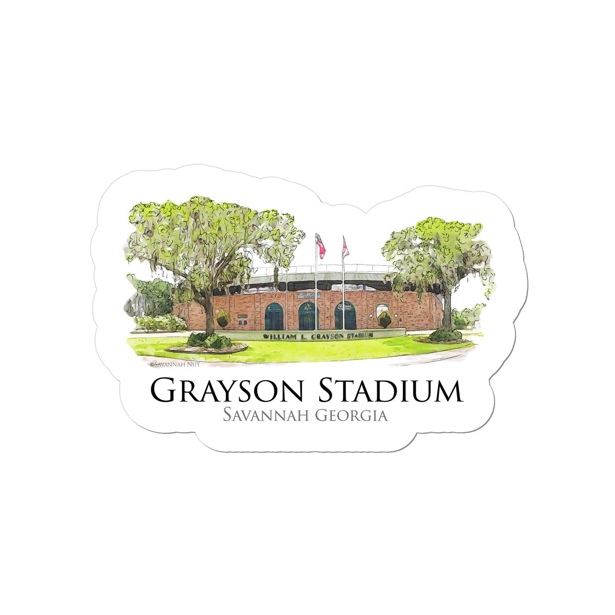 Grayson Stadium - Home of the Savannah Bananas Sticker