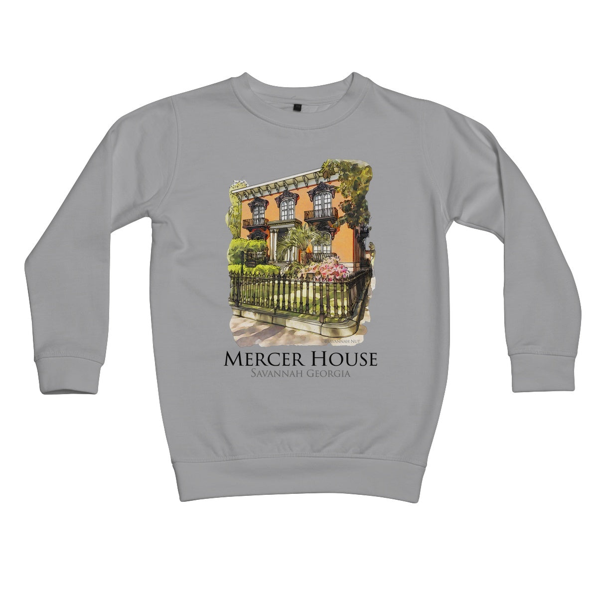 Mercer House Savannah Georgia Kids Sweatshirt