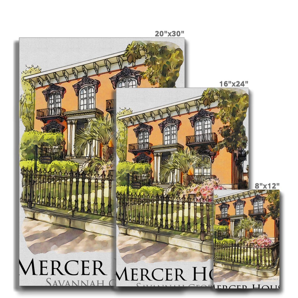 Mercer House Savannah Georgia Eco Canvas