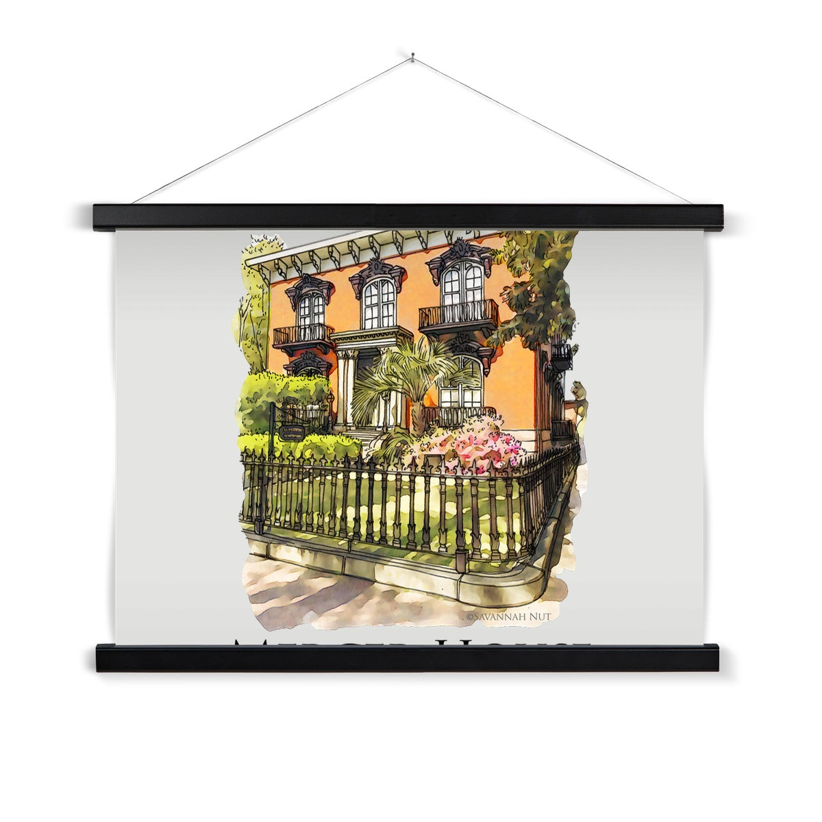 Mercer House Savannah Georgia Fine Art Print with Hanger