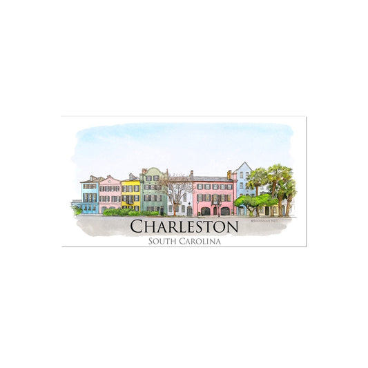 Charleston Rainbow Row Temporary Tattoo