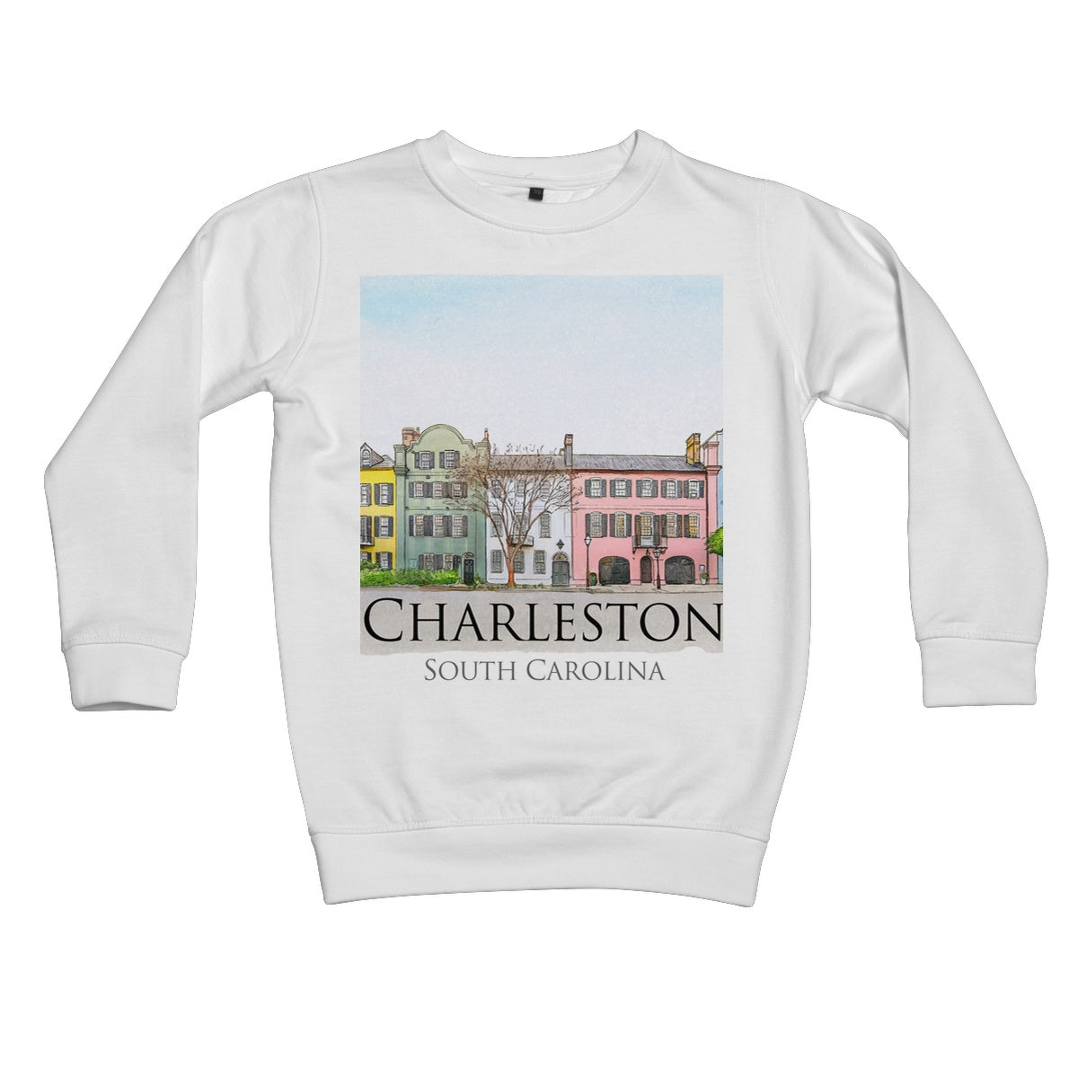 Charleston Rainbow Row Kids Sweatshirt