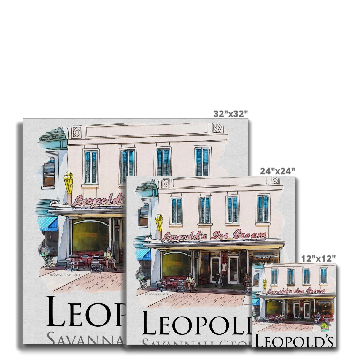 Leopold's Ice Cream Savannah Canvas