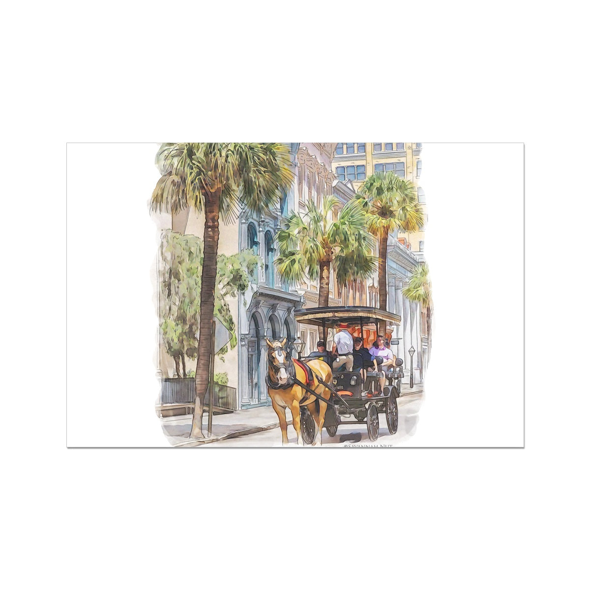 Charleston Carriage Tour Fine Art Print