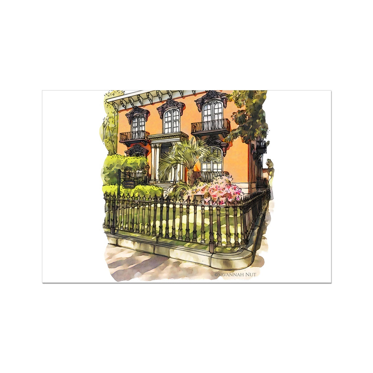 Mercer House Savannah Georgia Fine Art Print